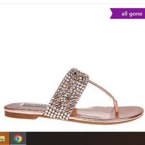 Badgley Mischka Rose Gold Sandals